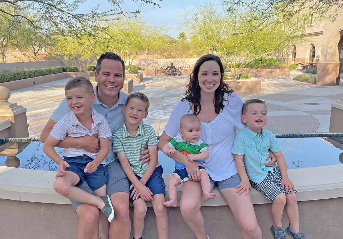 Nikki Schuiling, Marquette Method of NFP Instructor (with family)