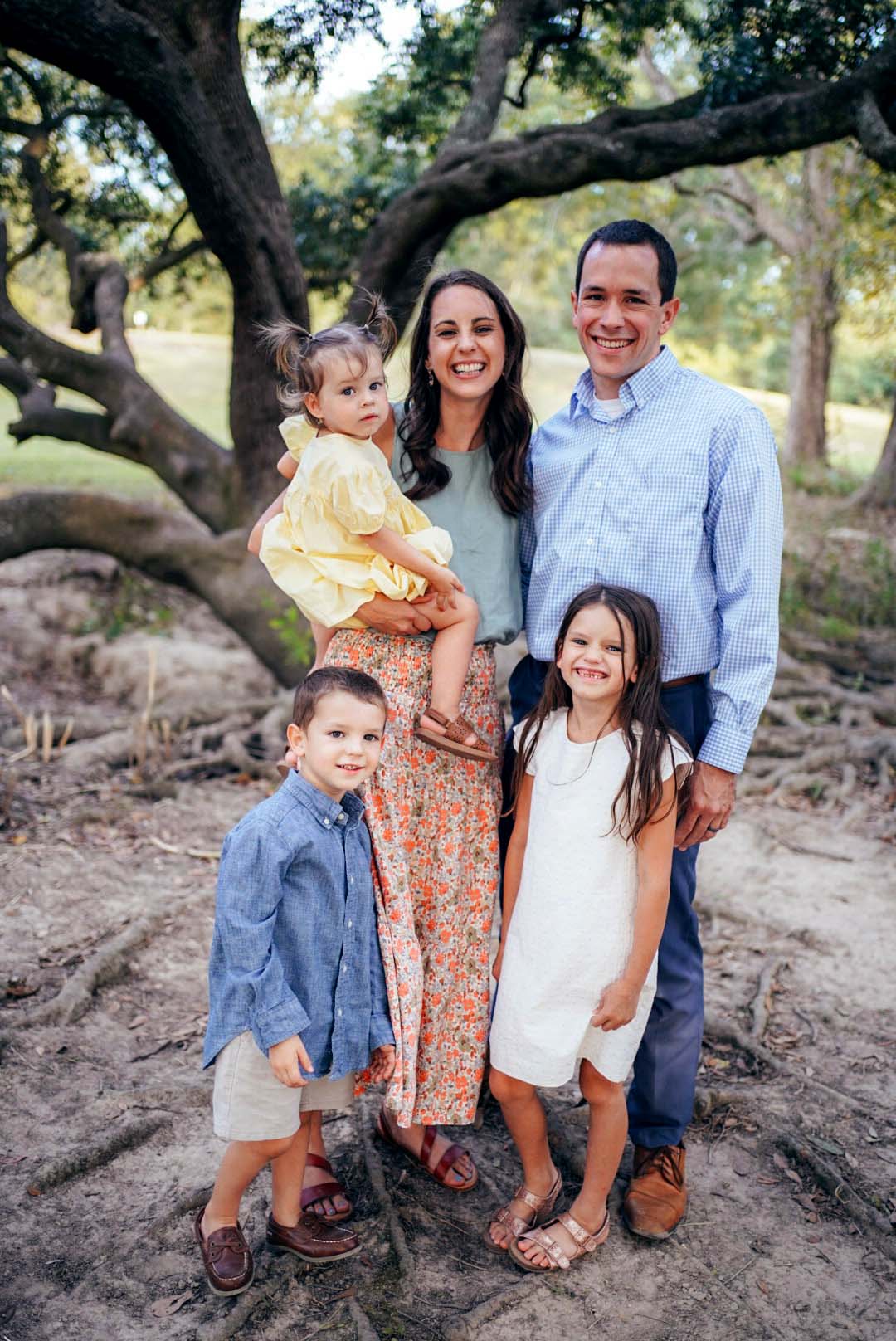 Stephanie Hilgert, RN, Marquette Method Instructor with her husband and family
