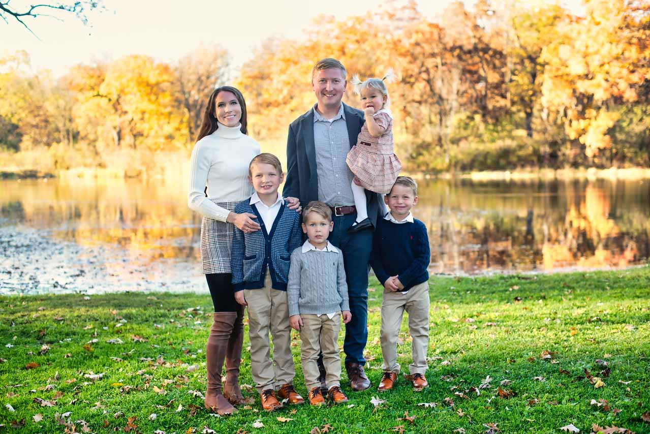 Katie Schweinsberg, RN and Marquette Method Instructor, with her family in Illinois