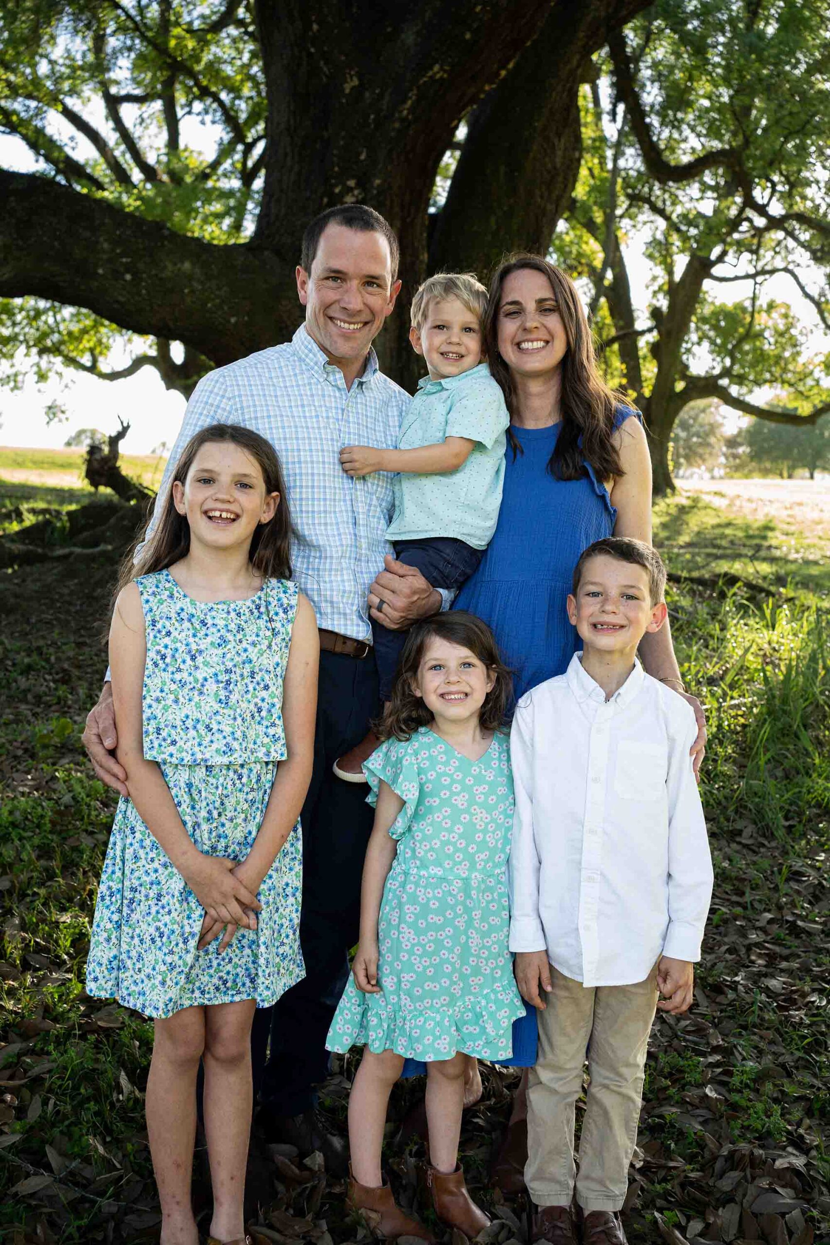 Family photo of Stephanie Hilgert, Marquette Method Instructor in Louisiana, with her family